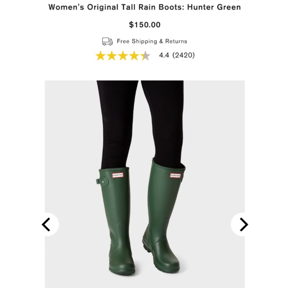Hunter Women's Original Tall Rain Boots